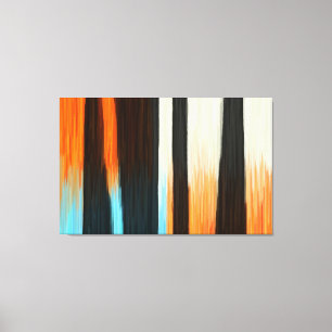 Lienzo Pintura abstracta   Retro Colorido 20