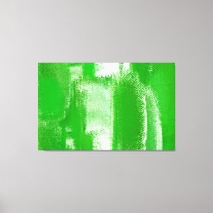 Lienzo Pintura abstracta Verde retro 10