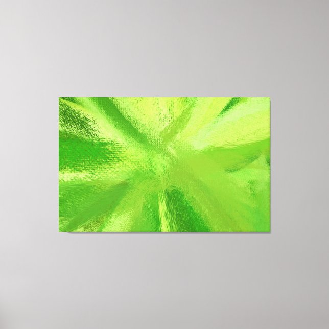 Lienzo Pintura abstracta | Verde retro 21 (Anverso)