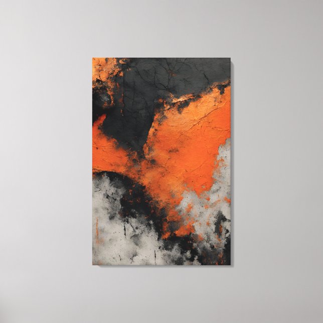 Lienzo Pintura abstrata Textura concreto Impressão Canvas (Anverso)