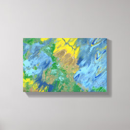 Lienzo Pintura acrílica de "Tres monstruos"