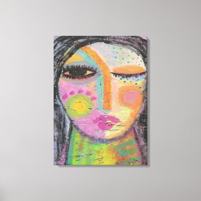 Lienzo Pintura acrílica diurna abstracta en OSB Board (Anverso)