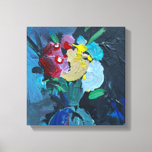 Lienzo Pintura acrílica, flores