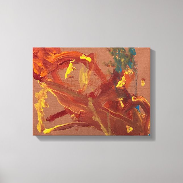 Lienzo Pintura acrílica original impresa como (Anverso)