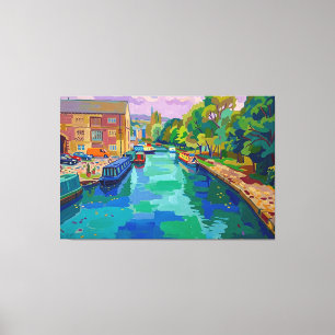 Lienzo Pintura al estilo fauvista de la cuenca del canal