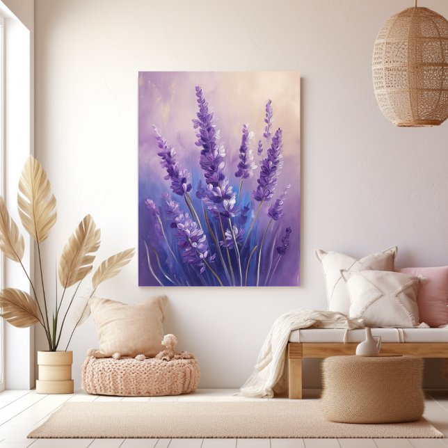 Lienzo Pintura al óleo Campo de Lavanda (Subido por el creador)
