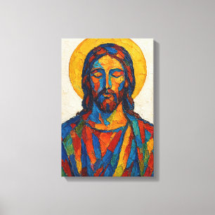 Lienzo Pintura al óleo de Jesús (Ver. 1)