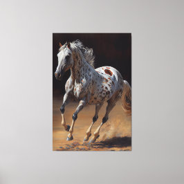 Lienzo Pintura Appaloosa de Aceite de Caballo