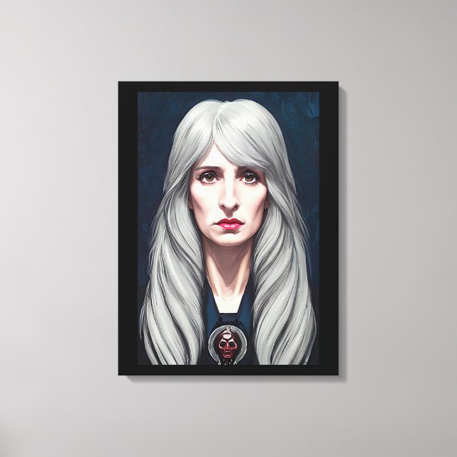 Lienzo Pintura artística de la fantasía de la anciana pro (Anverso)