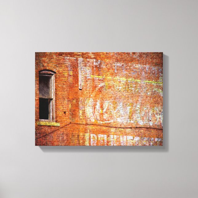 Lienzo Pintura atenuada, Rótulo fantasma (Anverso)