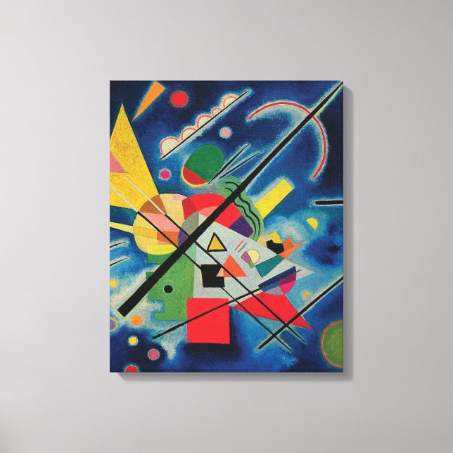 Lienzo Pintura azul de Wassily Kandinsky (Anverso)