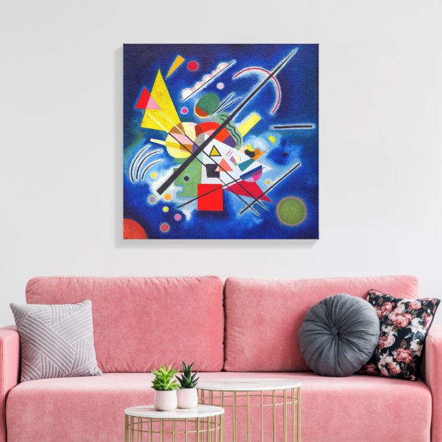 Lienzo Pintura azul | Wassily Kandinsky | (Insitu (Sala de estar))
