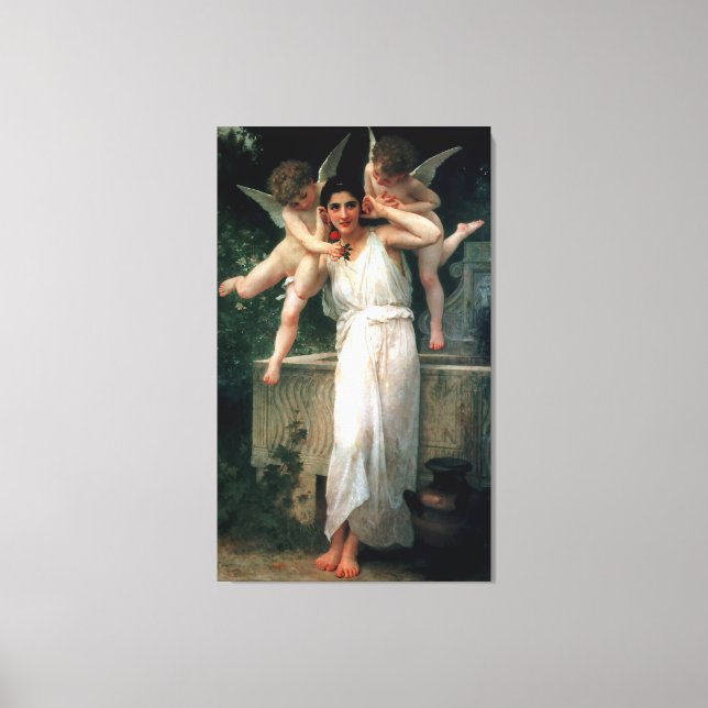Lienzo Pintura clásica de Bouguereau de 1893 - Juventud (Anverso)