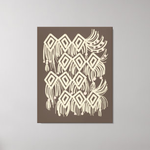 Lienzo Pintura colgante de macramé boho