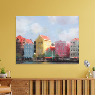 Lienzo Pintura colorida de Curazao
