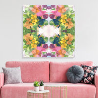 Pintura con patrón de acuarela de pétalos de flore