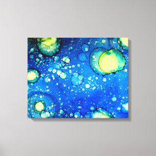 Lienzo Pintura con tinta de alcohol de cielo estrellado