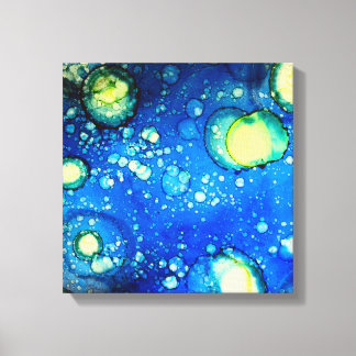 Lienzo Pintura con tinta de alcohol de cielo estrellado
