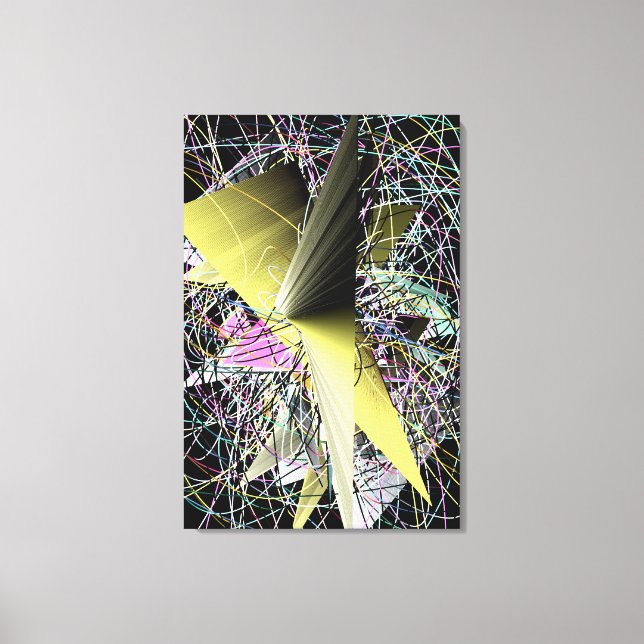 Lienzo Pintura Contemporánea Abstracta  (Anverso)