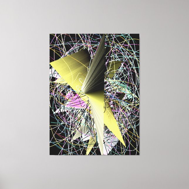 Lienzo Pintura Contemporánea Abstracta  (Anverso)