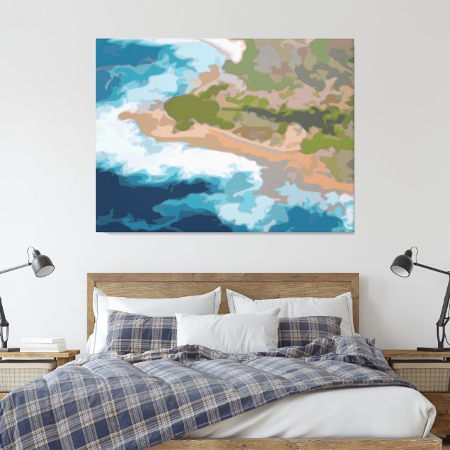 Lienzo Pintura costera de California (Insitu(Dormitorio))