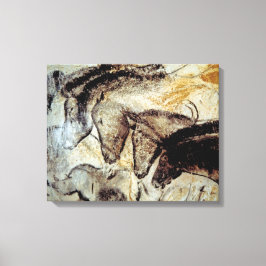 Lienzo Pintura cueva de caballos en tela