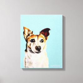 Lienzo Pintura de aceite de Jack Russell Terrier