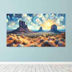 Lienzo Pintura de aceite en el valle del Monumento