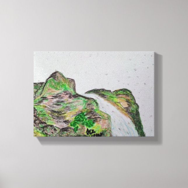 Lienzo Pintura de aceite pastel en latas (Anverso)