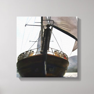 Lienzo Pintura de acrílico bajo vela