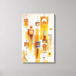 Lienzo Pintura de acuarela abstracta