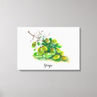 Pintura de acuarela de uva.