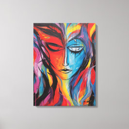 Lienzo Pintura de aerosol abstracta