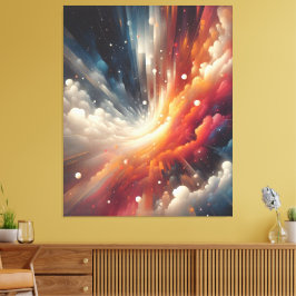 Lienzo Pintura de aerosol abstracta