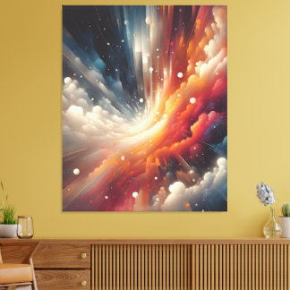 Lienzo Pintura de aerosol abstracta