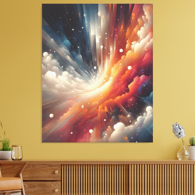 Lienzo Pintura de aerosol abstracta (Insitu (Sala de estar))