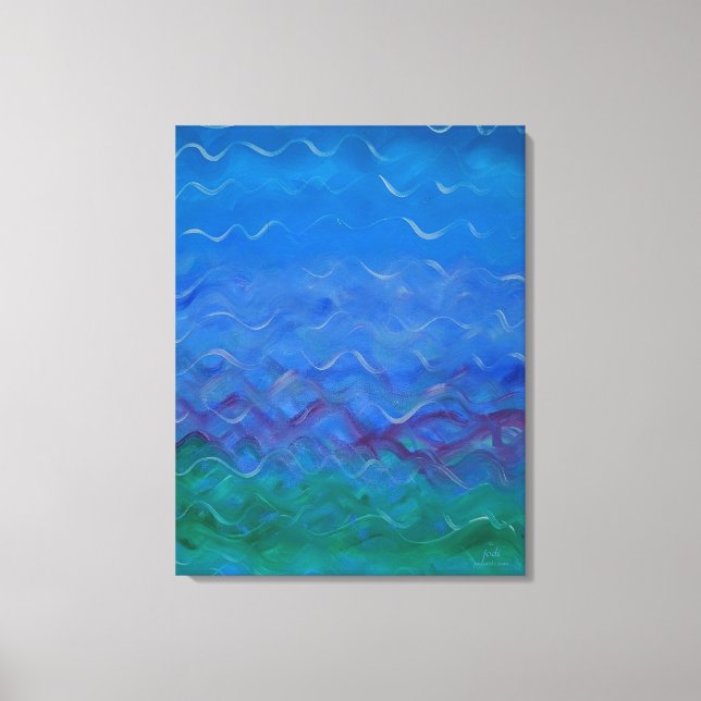 Lienzo Pintura de agua original de Jodi (Anverso)