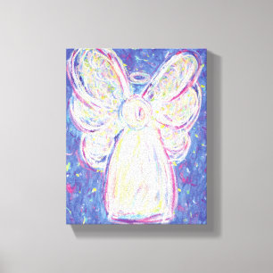 Lienzo Pintura de Angel Noche Estelar Pintura de tela env