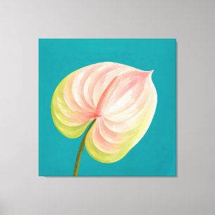 Lienzo pintura de anthurium