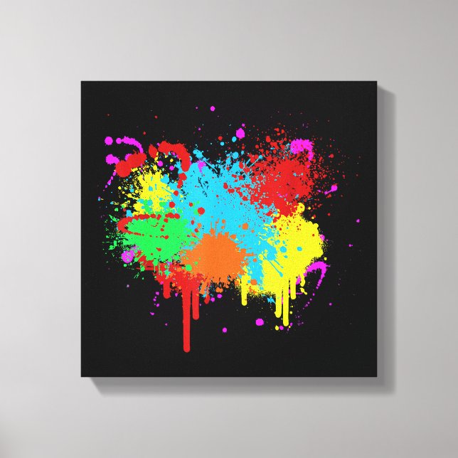 Lienzo Pintura de bandeja de pintura Resumen Pintura de a (Anverso)