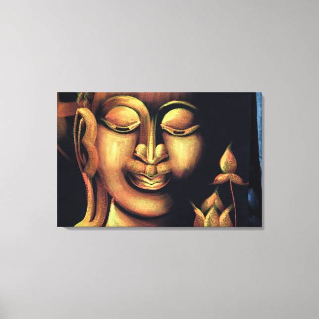 Lienzo Pintura De Buda (Anverso)