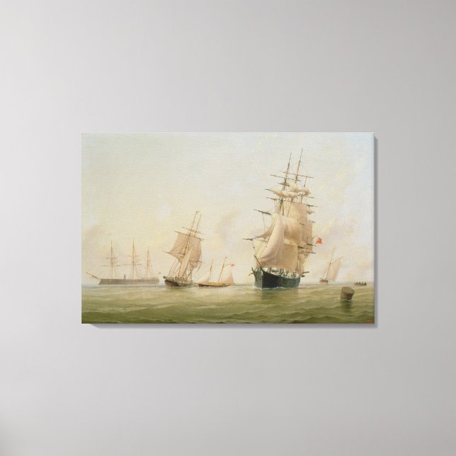 Lienzo Pintura de buque (aceite sobre lienzo) (Anverso)