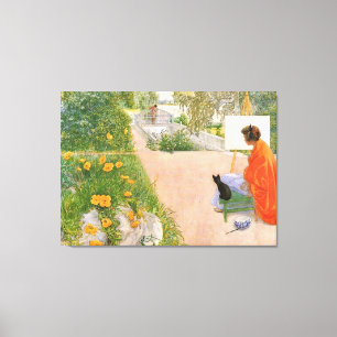 Lienzo Pintura de Carl Larsson, Puente