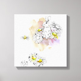 Lienzo Pintura de conejo