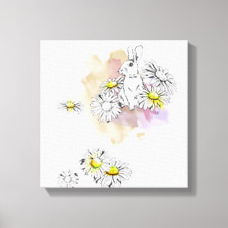 Lienzo Pintura de conejo