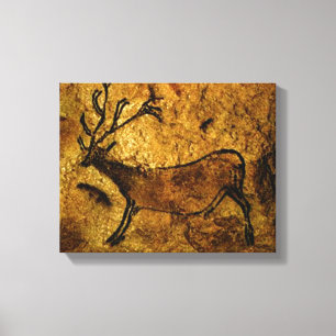 Lienzo Pintura de cuevas prehistórica de Lascaux de la