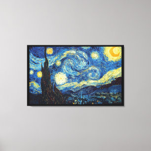 Lienzo Pintura de estilo de imitación de Van Gogh Starry 
