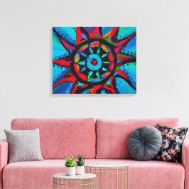 Lienzo Pintura de Flor