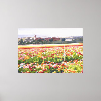 Lienzo Pintura de flores - Campos de flores en Carlsbad