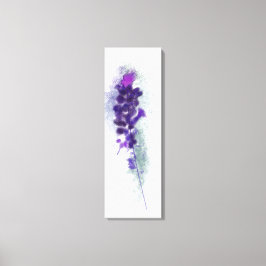 Lienzo Pintura de flores violetas moradas de lavanda